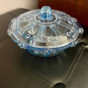 Vintage blue candy dish